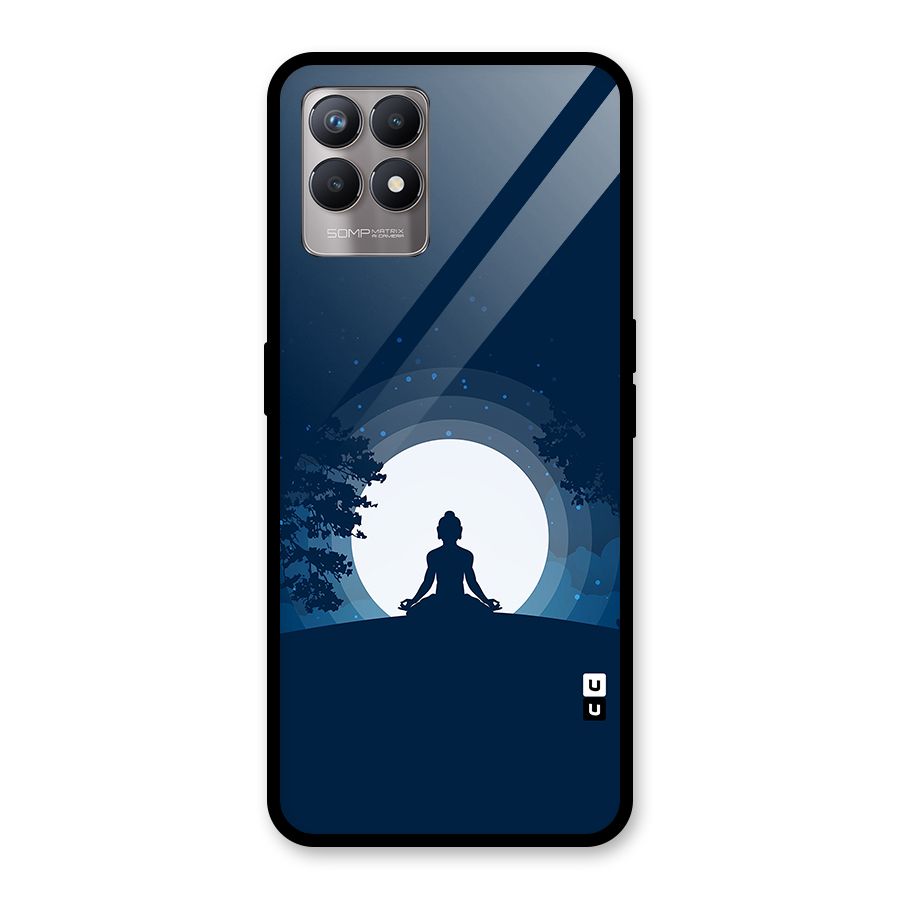 Calm Meditation Glass Back Case for Realme 8i