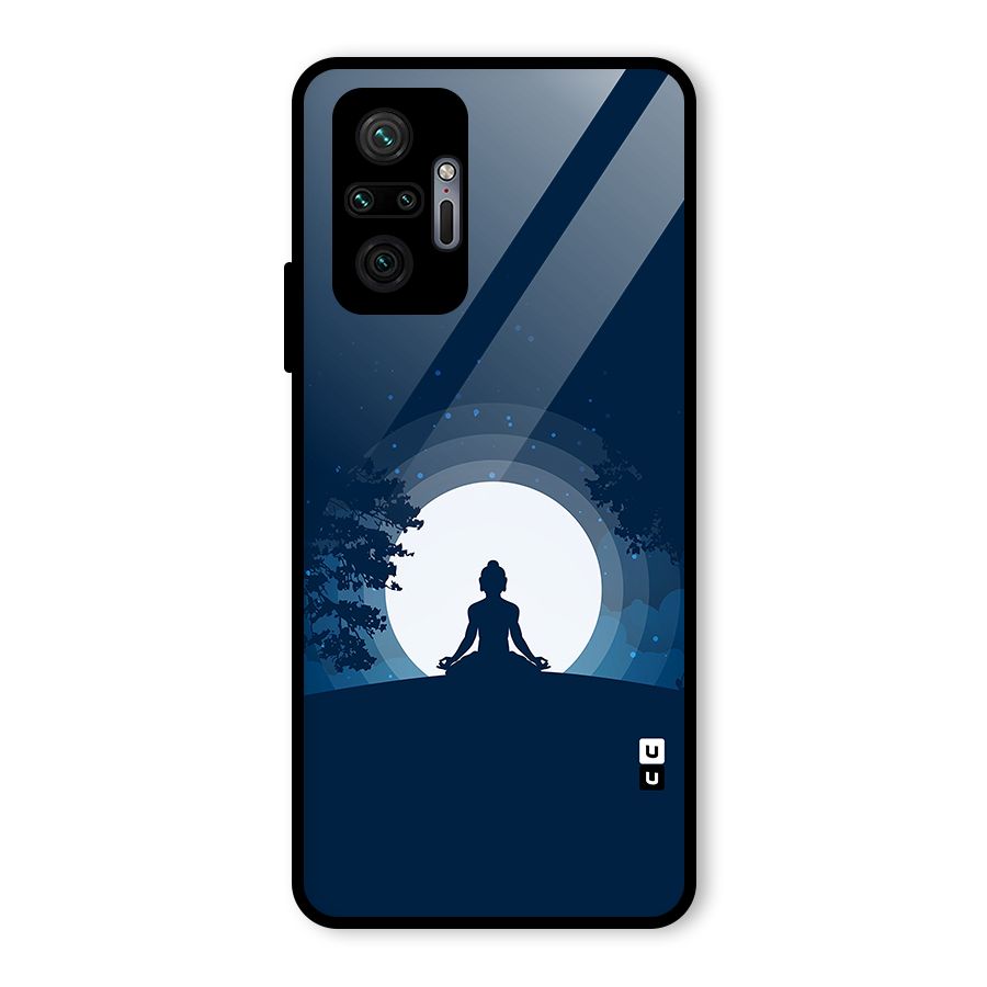 Calm Meditation Glass Back Case for Redmi Note 10 Pro Max