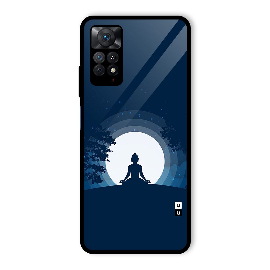 Calm Meditation Glass Back Case for Redmi Note 11 Pro