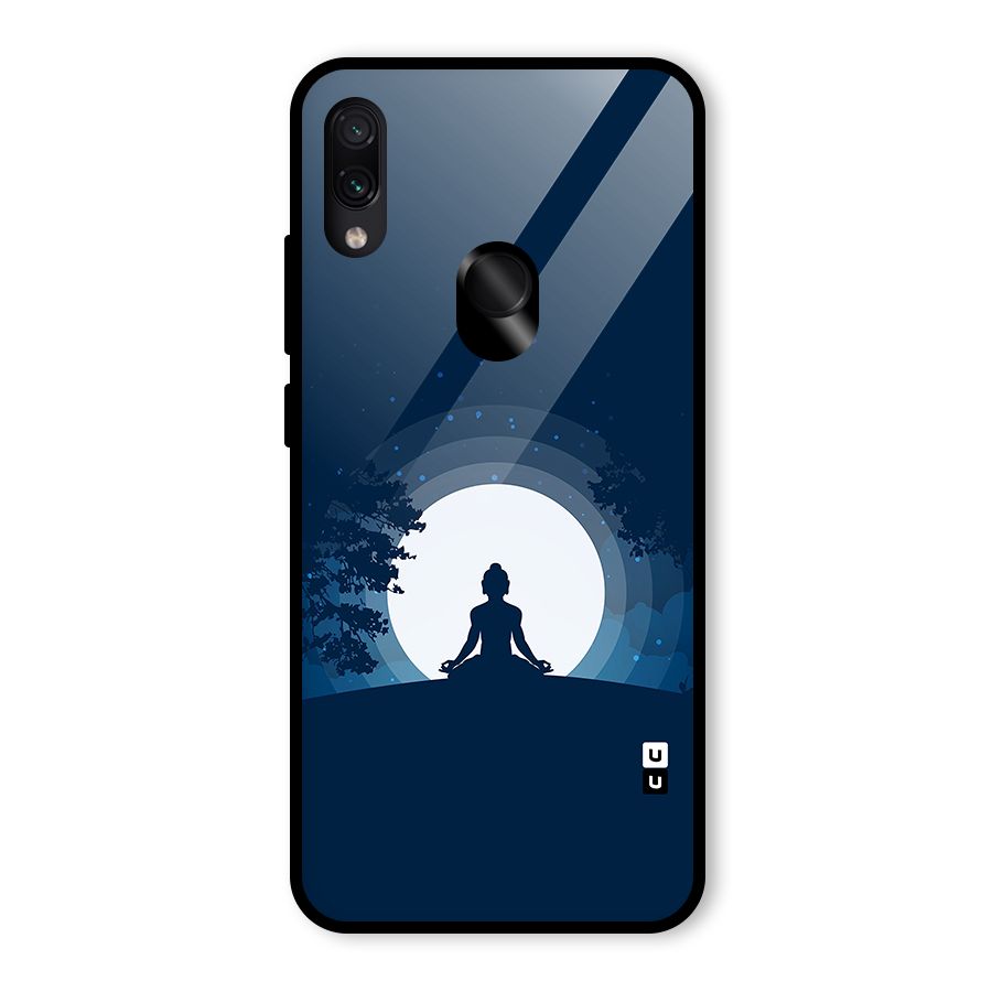 Calm Meditation Glass Back Case for Redmi Note 7 Pro