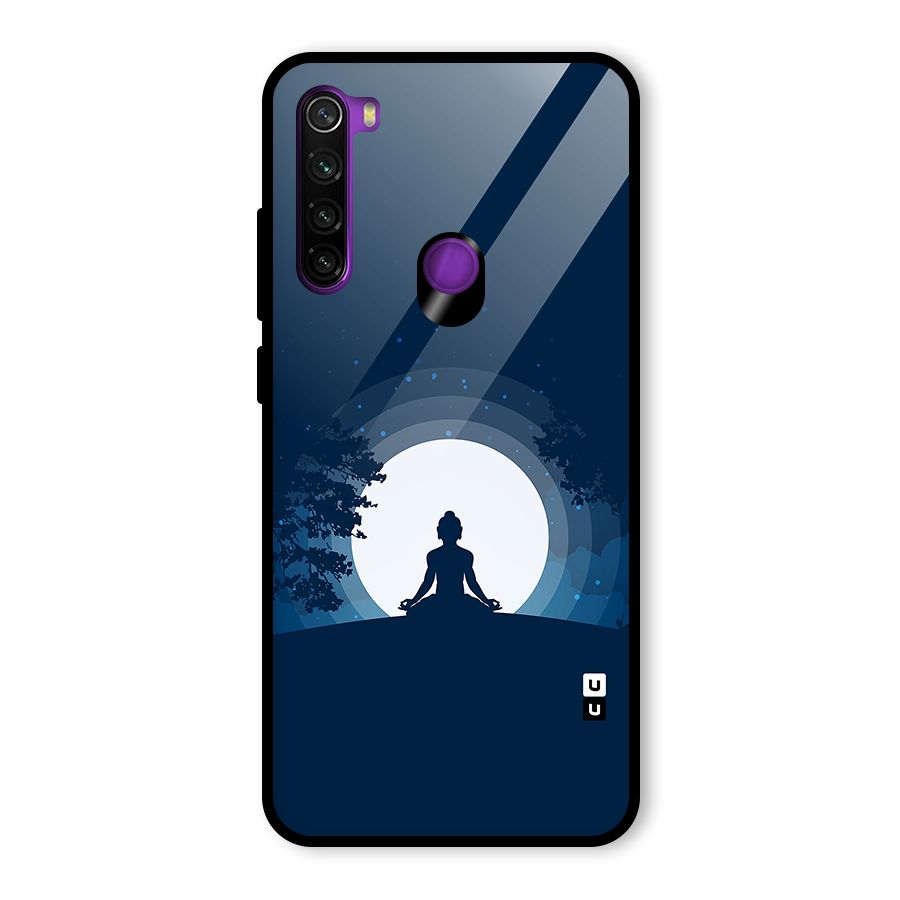 Calm Meditation Glass Back Case for Redmi Note 8