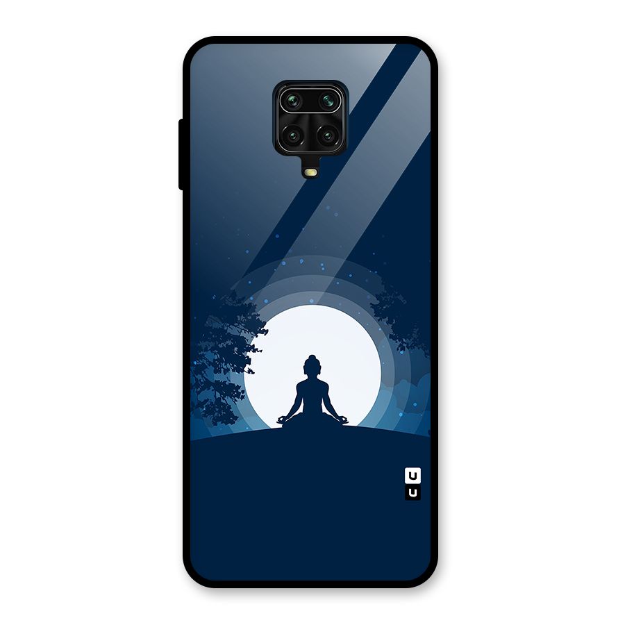 Calm Meditation Glass Back Case for Redmi Note 9 Pro