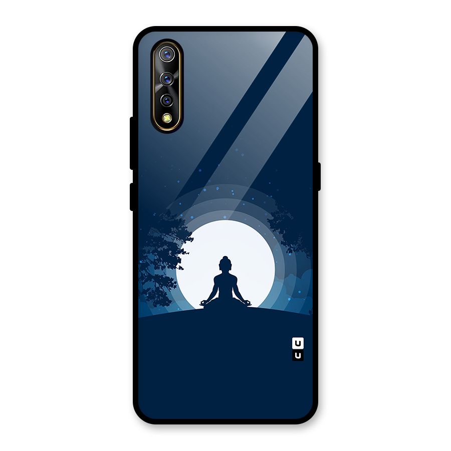 Calm Meditation Glass Back Case for Vivo S1