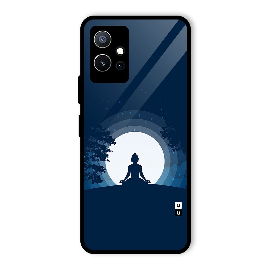 Calm Meditation Glass Back Case for Vivo Y75 5G