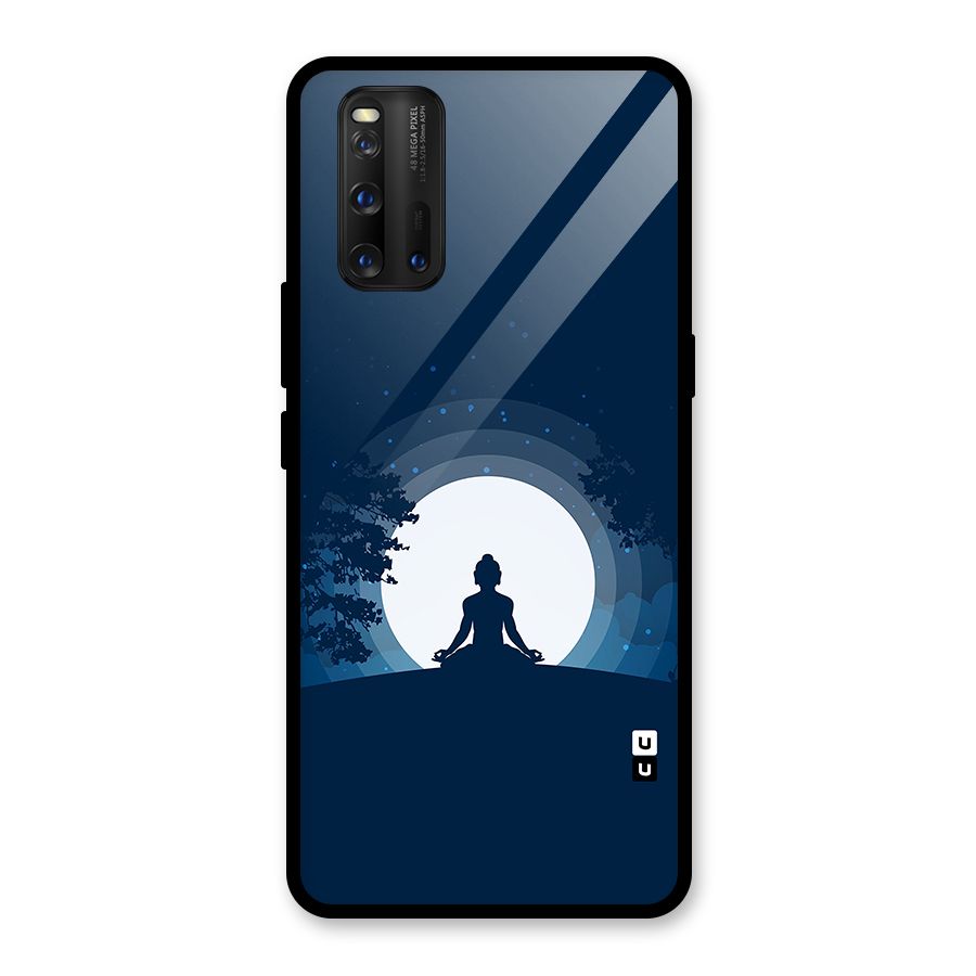 Calm Meditation Glass Back Case for Vivo iQOO 3