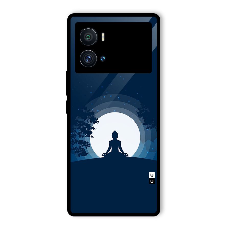 Calm Meditation Glass Back Case for Vivo iQOO 9 Pro