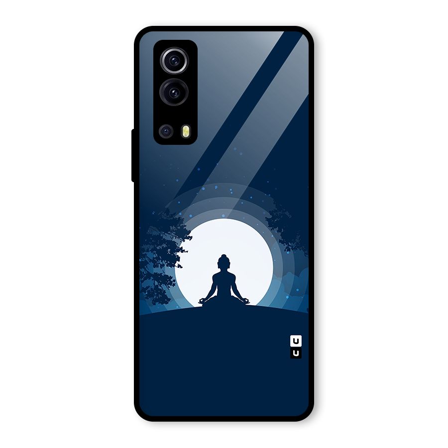 Calm Meditation Glass Back Case for Vivo iQOO Z3