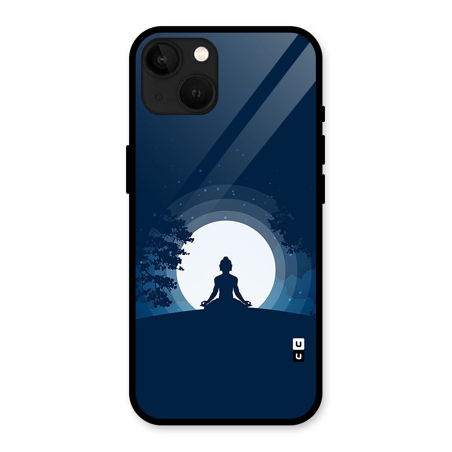 Calm Meditation Glass Back Case for iPhone 13