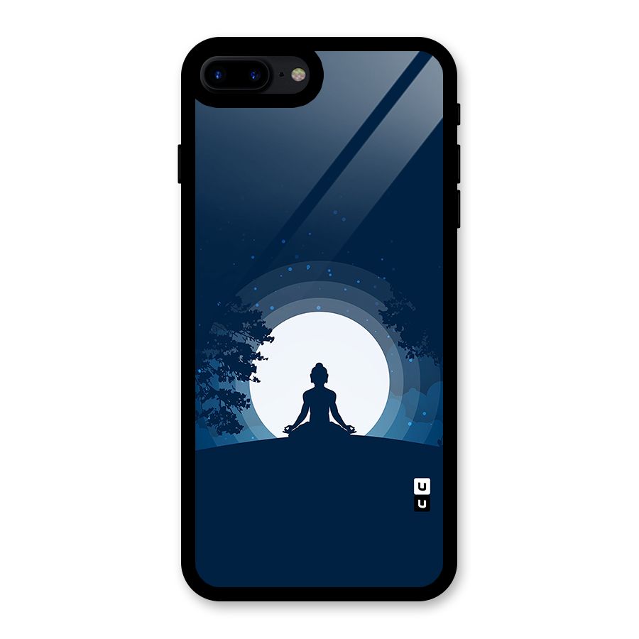 Calm Meditation Glass Back Case for iPhone 7 Plus