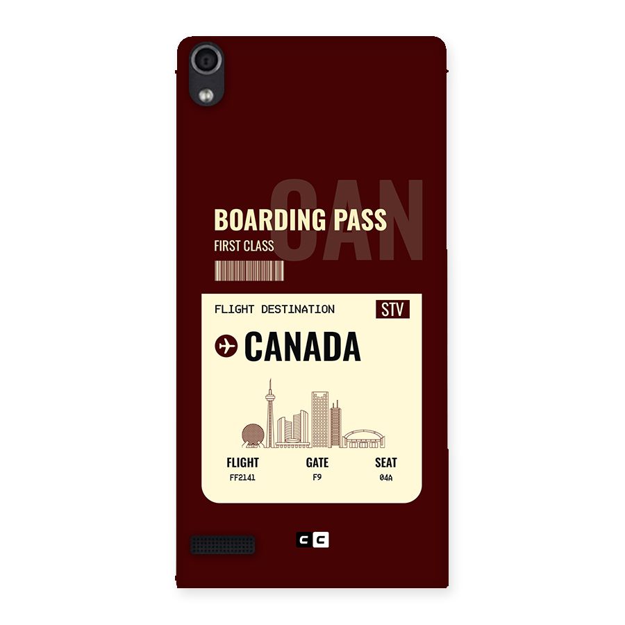 Canada Boarding Pass Back Case for Ascend P6