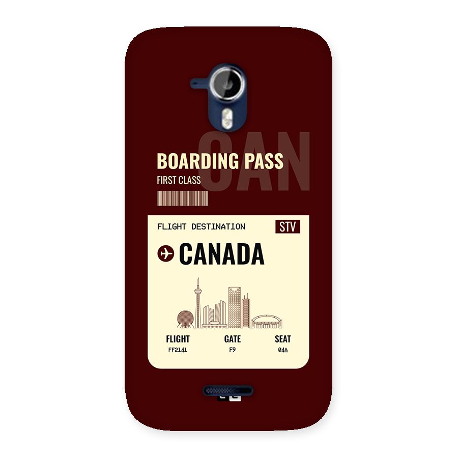 Canada Boarding Pass Back Case for Canvas Magnus A117