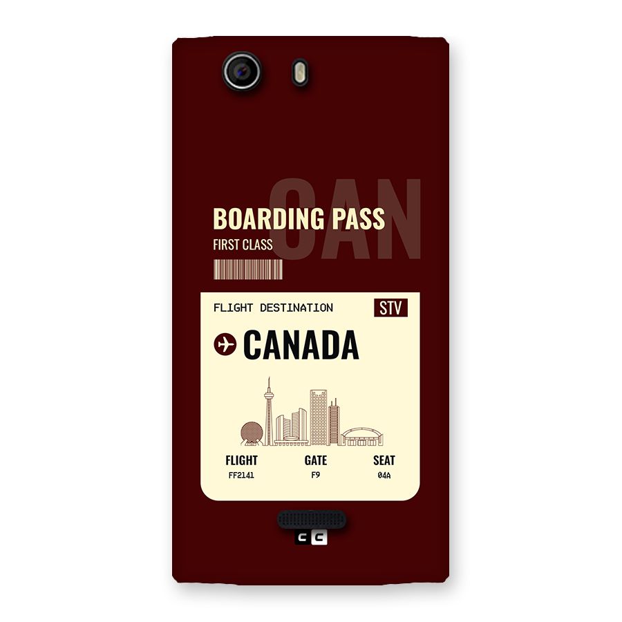 Canada Boarding Pass Back Case for Canvas Nitro 2 E311