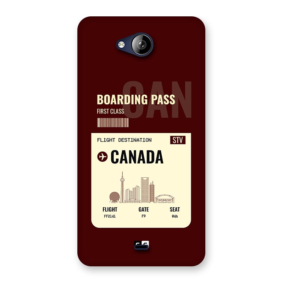 Canada Boarding Pass Back Case for Canvas Play Q355