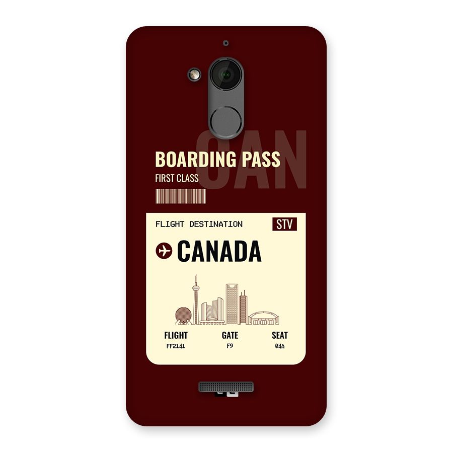 Canada Boarding Pass Back Case for Coolpad Note 5
