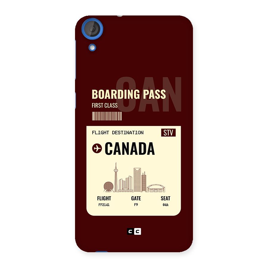 Canada Boarding Pass Back Case for Desire 820