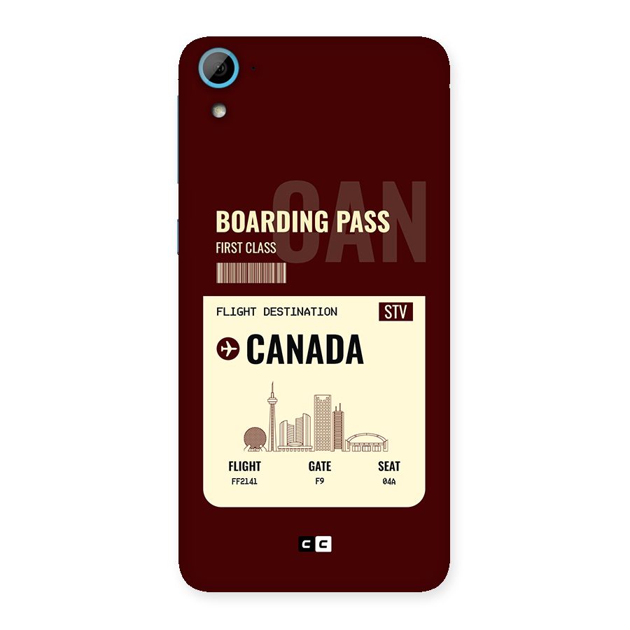 Canada Boarding Pass Back Case for Desire 826