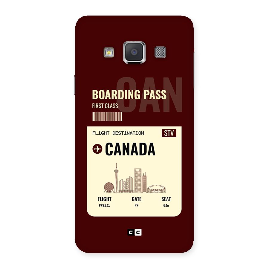 Canada Boarding Pass Back Case for Galaxy A3
