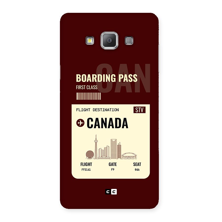 Canada Boarding Pass Back Case for Galaxy A7