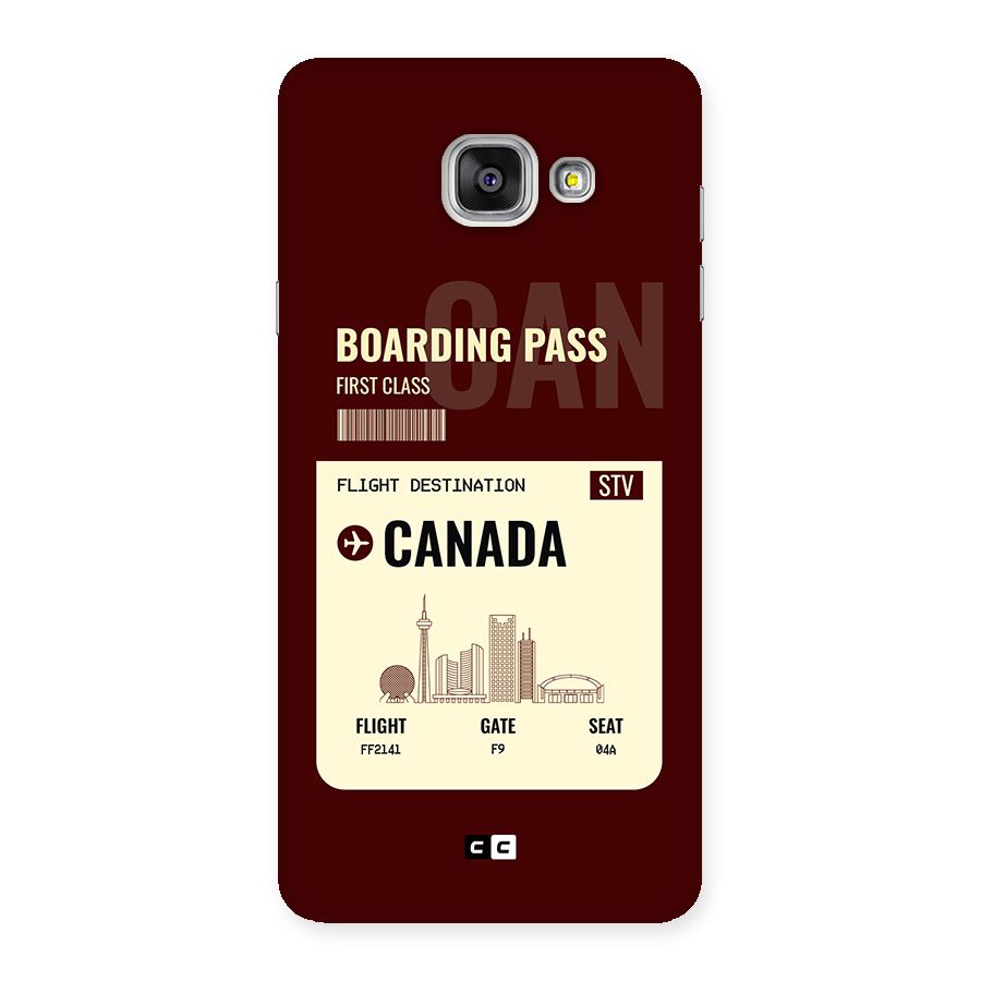 Canada Boarding Pass Back Case for Galaxy A7 (2016)