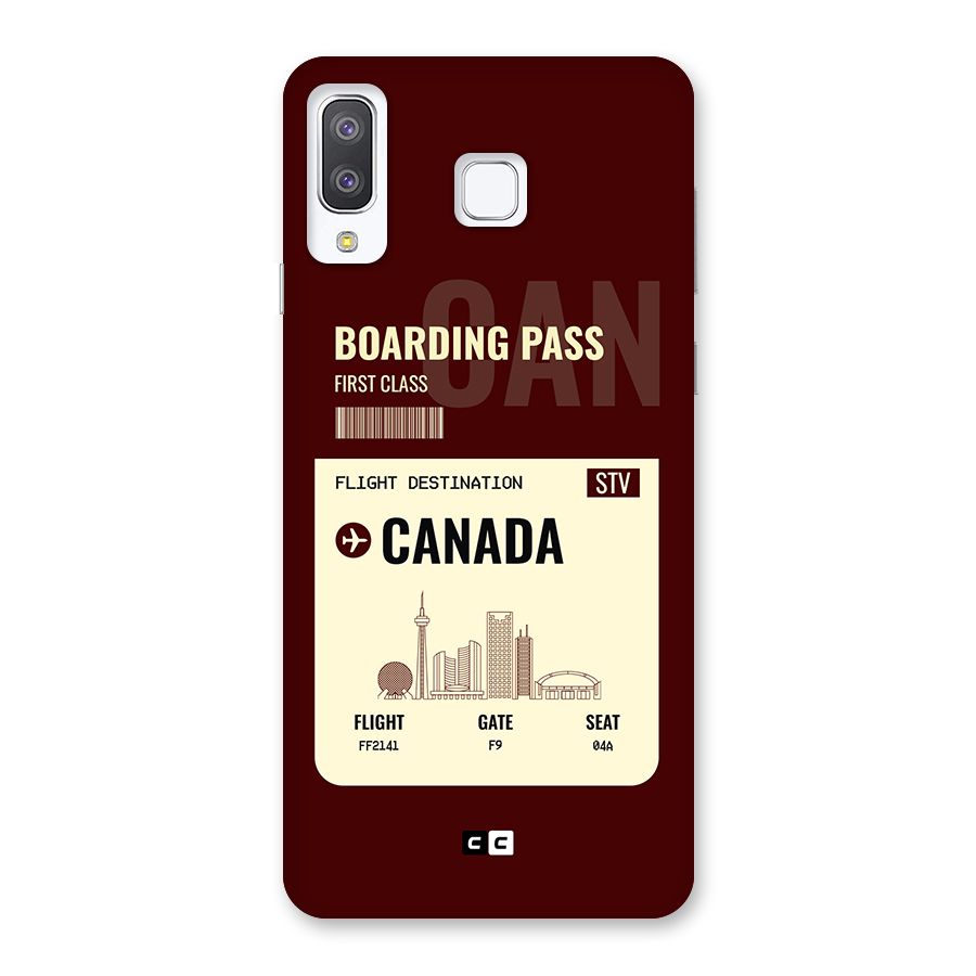 Canada Boarding Pass Back Case for Galaxy A8 Star