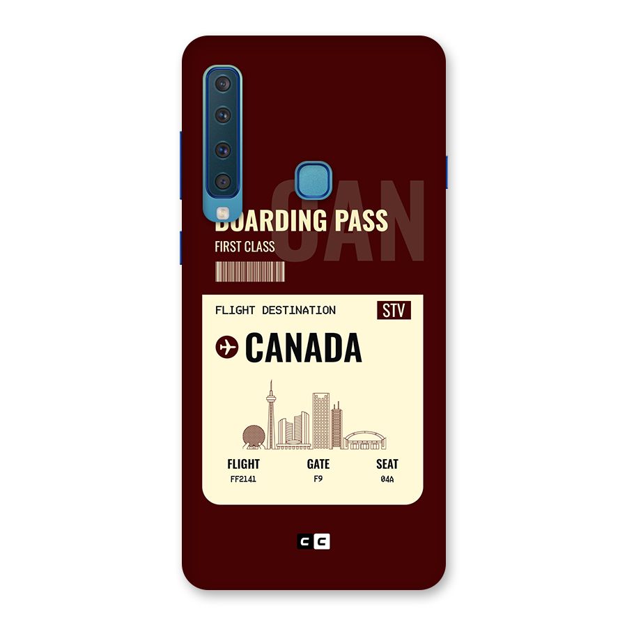 Canada Boarding Pass Back Case for Galaxy A9 (2018)