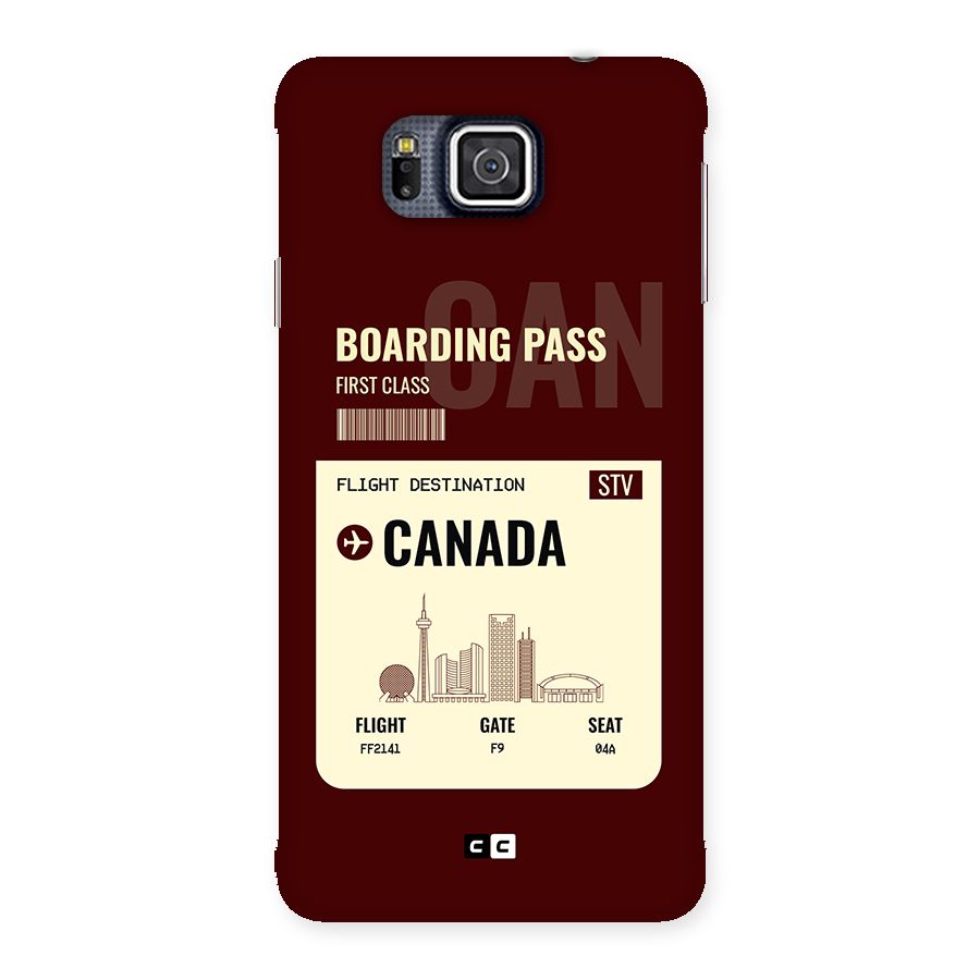 Canada Boarding Pass Back Case for Galaxy Alpha