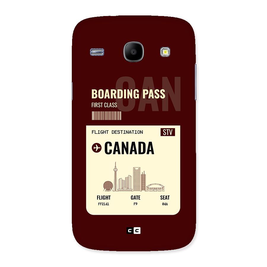 Canada Boarding Pass Back Case for Galaxy Core