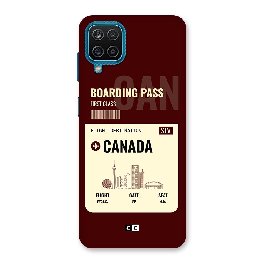 Canada Boarding Pass Back Case for Galaxy F12