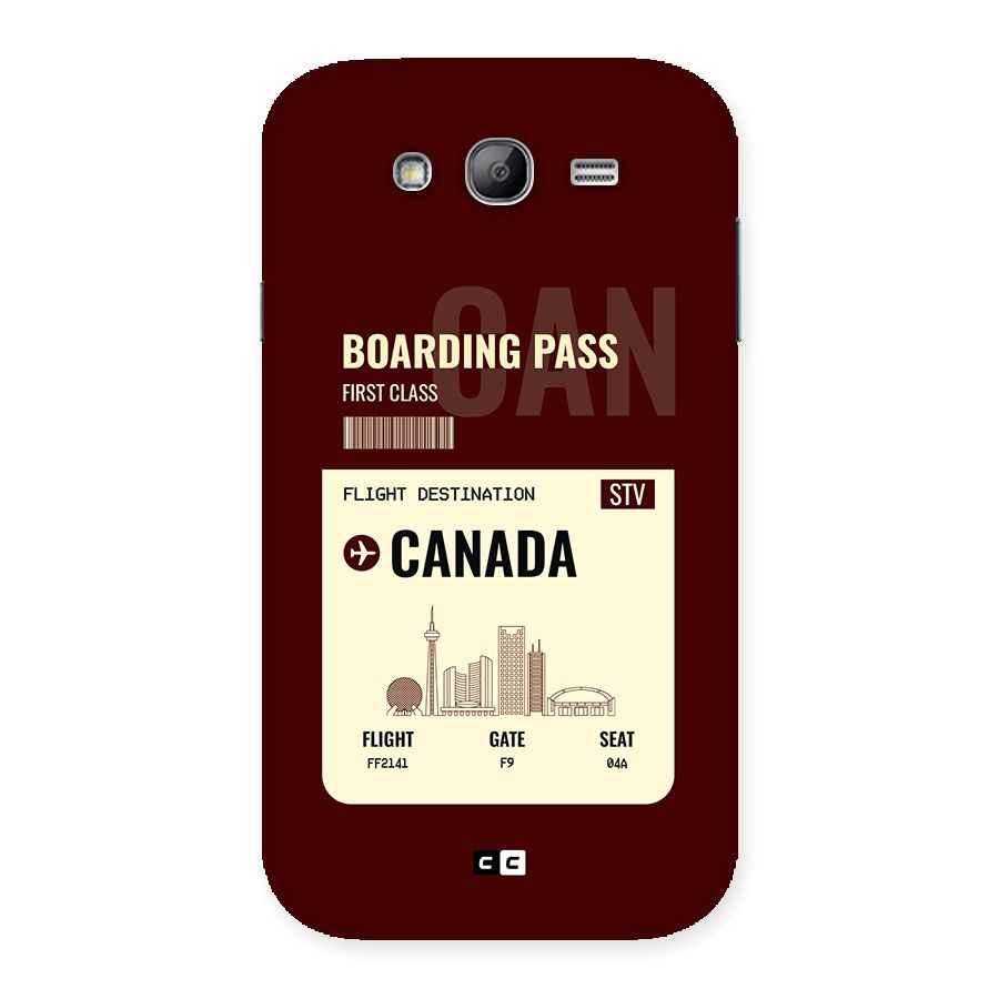 Canada Boarding Pass Back Case for Galaxy Grand
