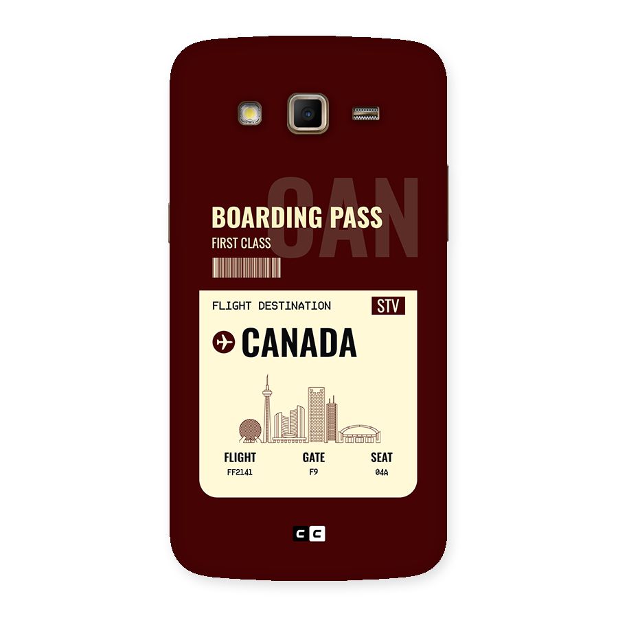 Canada Boarding Pass Back Case for Galaxy Grand 2