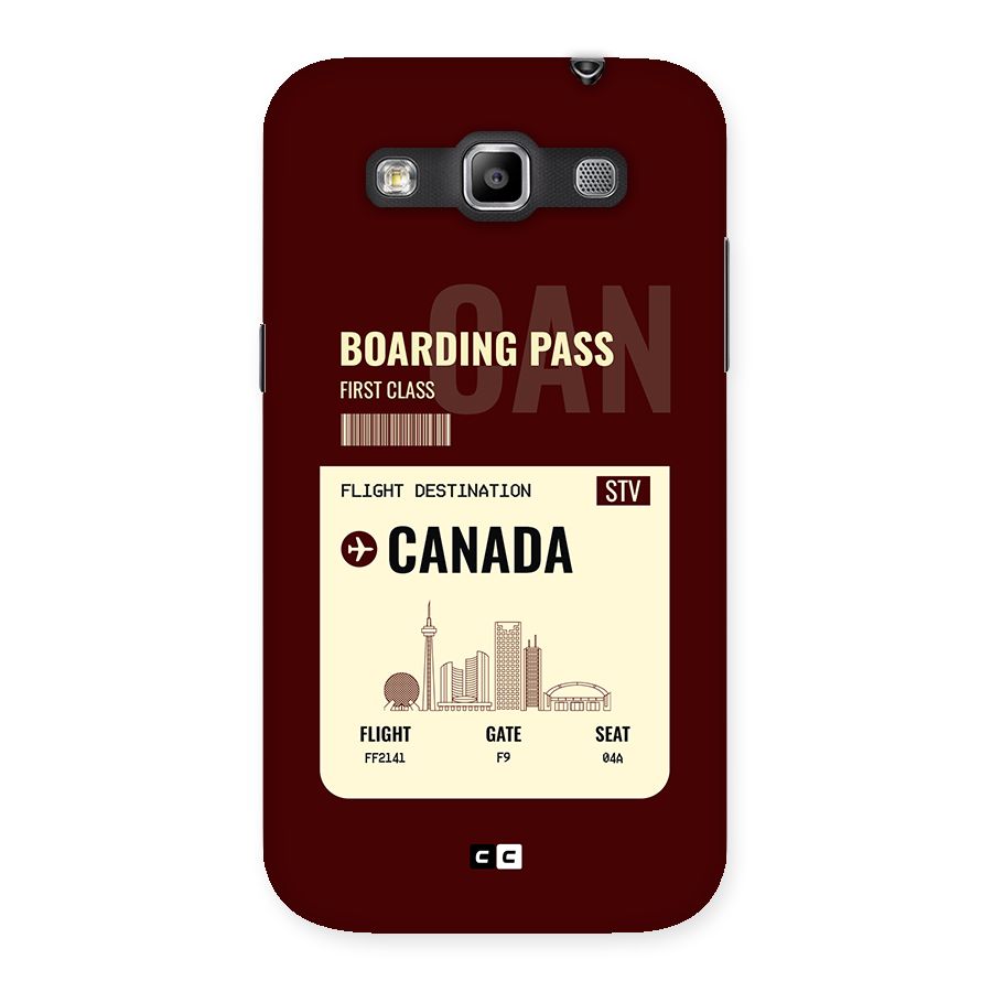 Canada Boarding Pass Back Case for Galaxy Grand Quattro