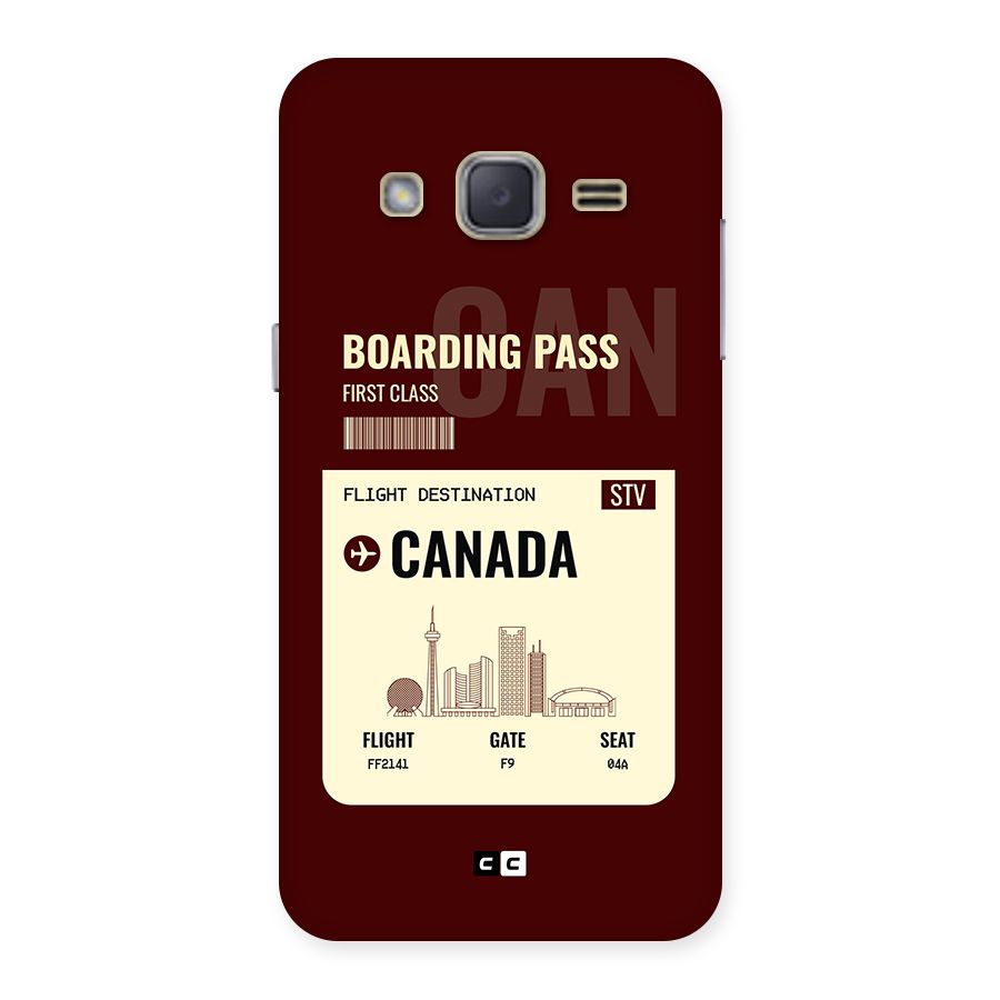 Canada Boarding Pass Back Case for Galaxy J2