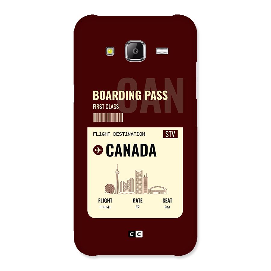 Canada Boarding Pass Back Case for Galaxy J2 Prime