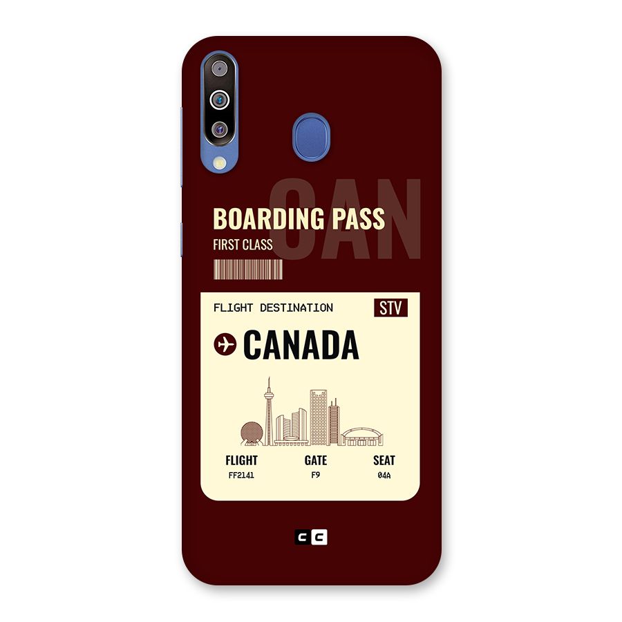 Canada Boarding Pass Back Case for Galaxy M30