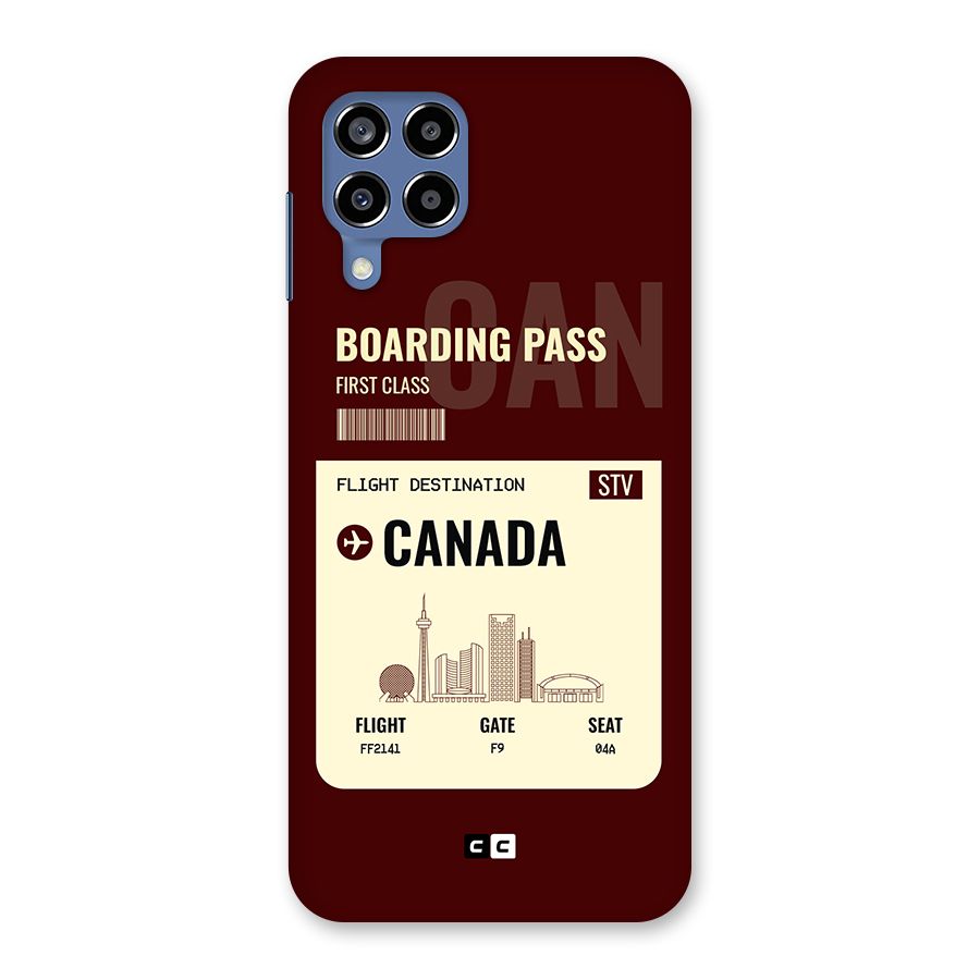 Canada Boarding Pass Back Case for Galaxy M53 5G