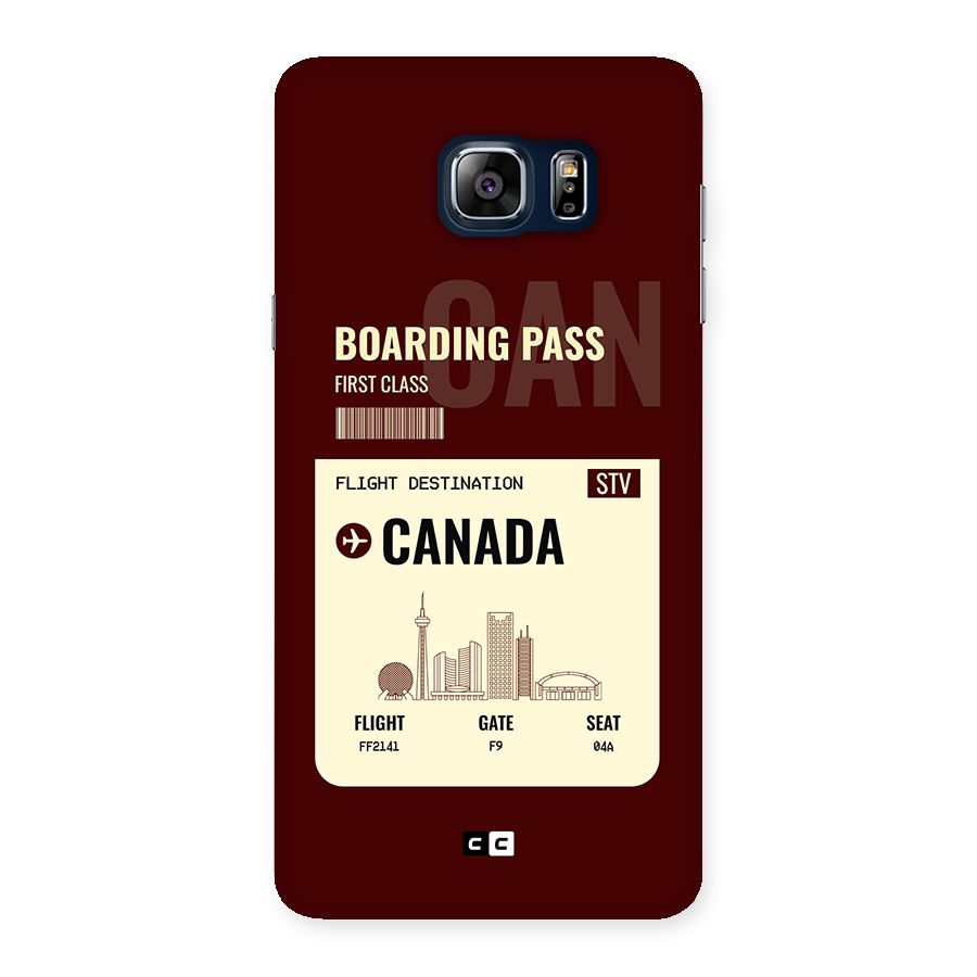 Canada Boarding Pass Back Case for Galaxy Note 5