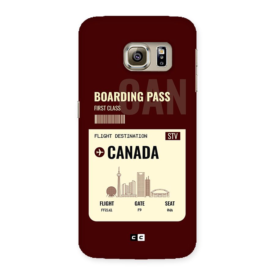 Canada Boarding Pass Back Case for Galaxy S6 edge