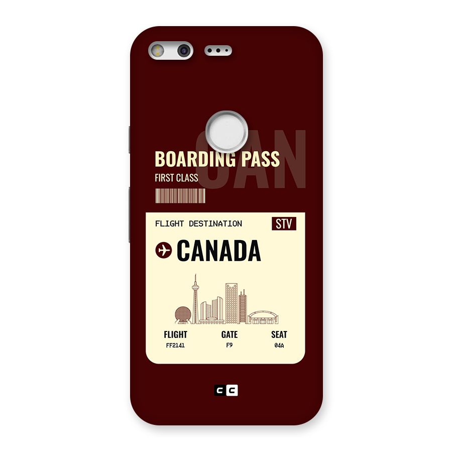 Canada Boarding Pass Back Case for Google Pixel