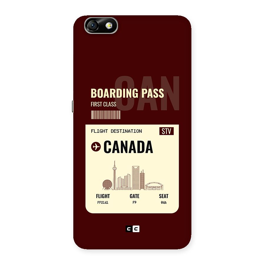 Canada Boarding Pass Back Case for Honor 4X