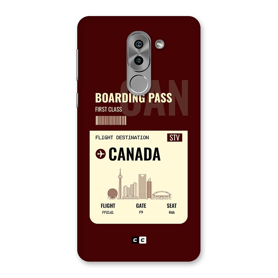 Canada Boarding Pass Back Case for Honor 6X