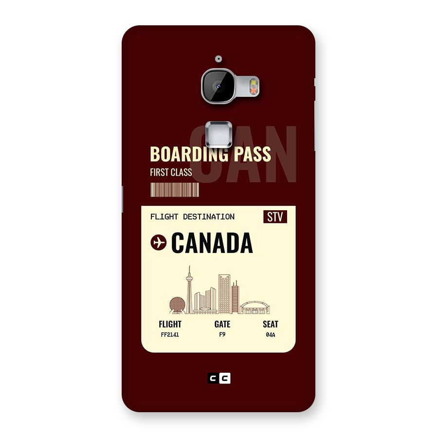 Canada Boarding Pass Back Case for LeTV Le Max
