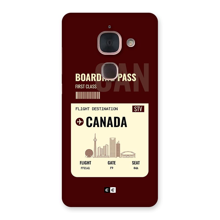 Canada Boarding Pass Back Case for Le Max 2