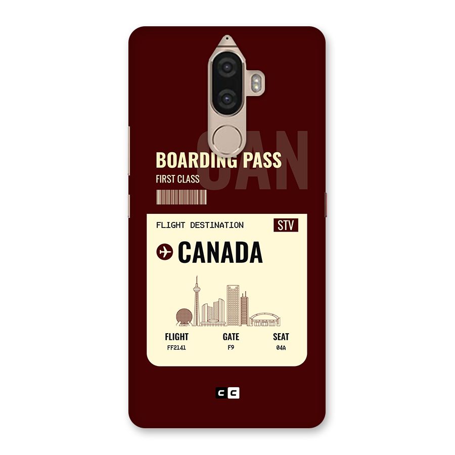 Canada Boarding Pass Back Case for Lenovo K8 Note