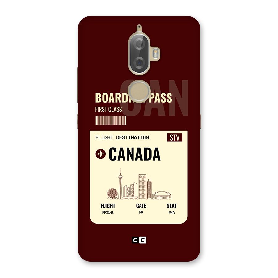 Canada Boarding Pass Back Case for Lenovo K8 Plus