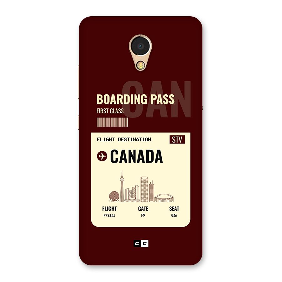 Canada Boarding Pass Back Case for Lenovo P2