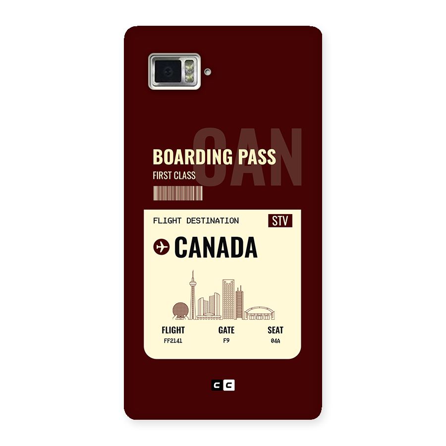 Canada Boarding Pass Back Case for Lenovo Vibe Z2 Pro K920