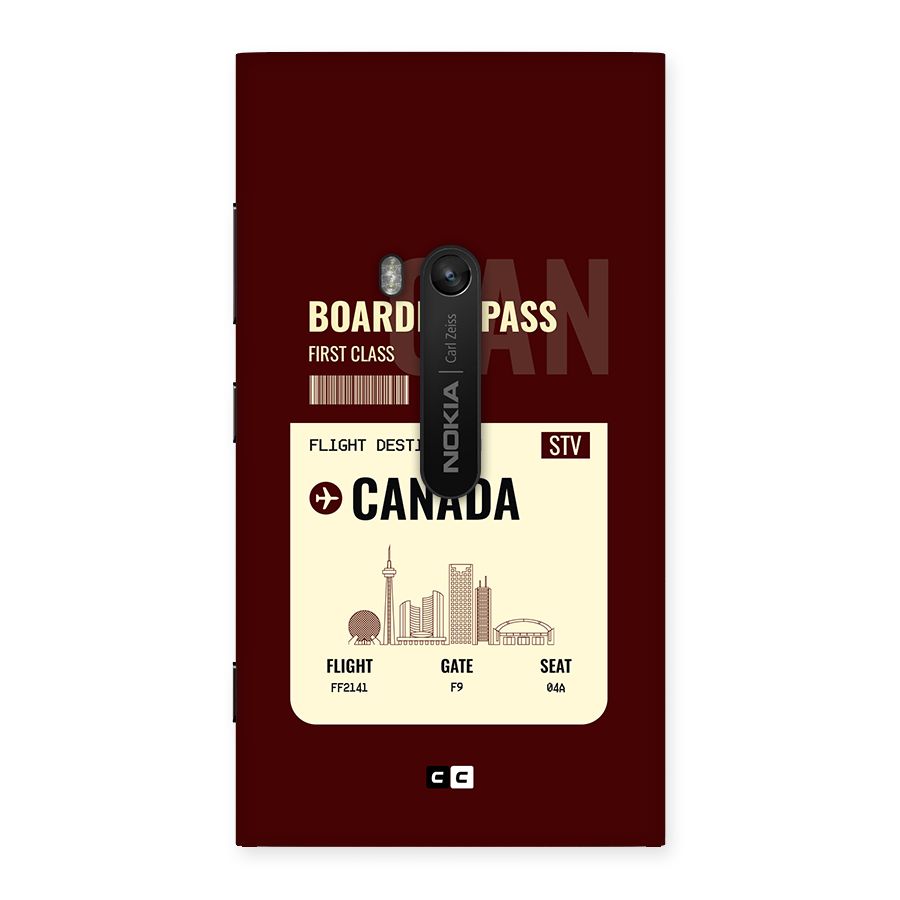 Canada Boarding Pass Back Case for Lumia 920