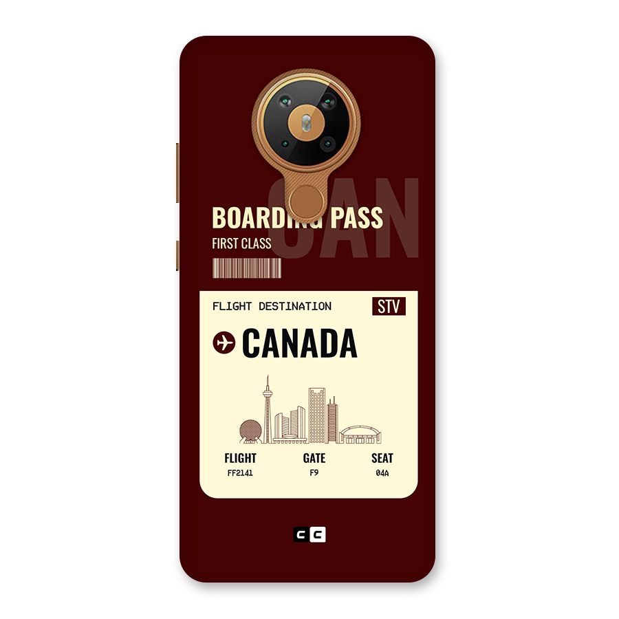 Canada Boarding Pass Back Case for Nokia 5.3