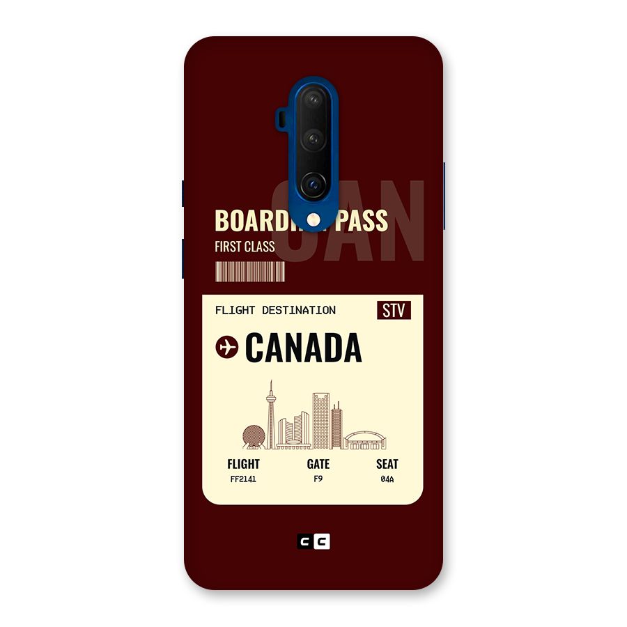 Canada Boarding Pass Back Case for OnePlus 7T Pro