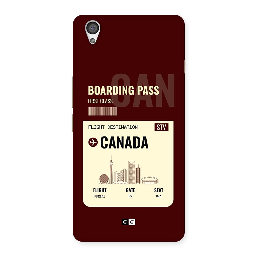 Canada Boarding Pass Back Case for OnePlus X